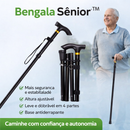 Bengala Sênior™ - Dobrável para tornar sua vida mais prática 🌟