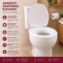 Assento Sanitário Almofadado Elevado 7,5cm
