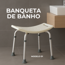 Banqueta para Banho para Idosos em Alumínio Altura Ajustável