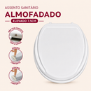 Assento Sanitário Elevado 7,5 cm com Tampa – Conforto, Segurança .