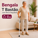 Bengala T Bastão com Altura Regulável até 90 Kg