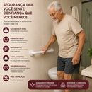 Barra de Apoio de Alumínio para Banheiro 40cm Cor Branco