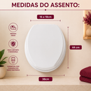 Assento Sanitário Almofadado Elevado 7,5cm
