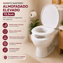 Assento Sanitário Almofadado Elevado 13,5cm