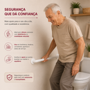 Barra de Apoio 80 cm - Aço Galvanizado - Segurança e Conforto para Idosos e Deficientes
