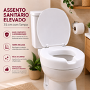 Assento Sanitário Elevado 7,5 cm com Tampa – Conforto, Segurança .