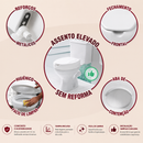 Assento Sanitário Elevado 7,5 cm com Tampa – Conforto, Segurança .