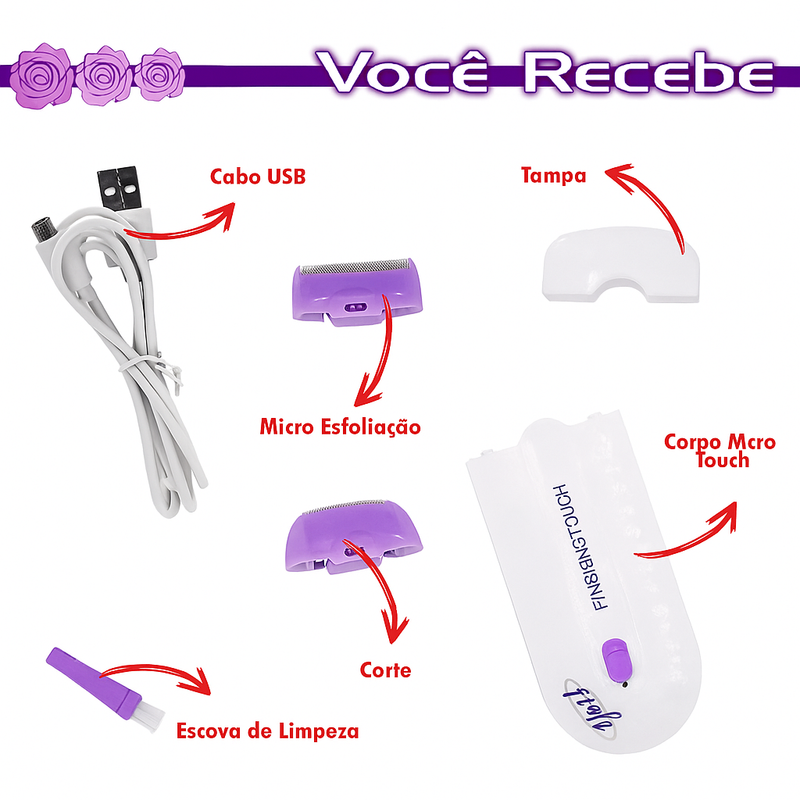 Depilador Feminino Lisse Touch ™ - Pele lisinha e macia sem dor 💖
