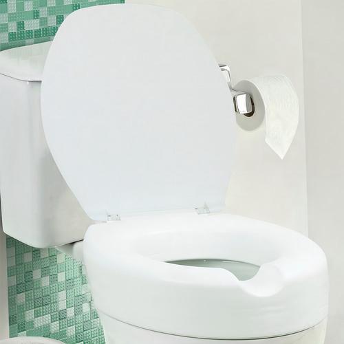 Assento Sanitário Elevado Almofadado 13,5 cm com Tampa – Conforto e Segurança