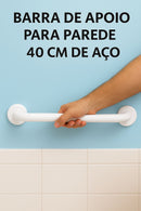 Barra de Apoio 40Cm - Aço Galvanizado Segurança e Conforto para Idosos e Deficientes