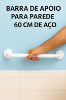Barra de Apoio 60Cm - Aço Galvanizado Segurança e Conforto para Idosos e Deficientes