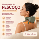 Massageador de Pescoço 4D com Aquecimento Duplo