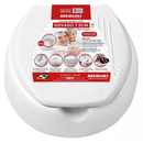 Assento Elevado Para Vaso Sanitário 7,5 Cm Com Tampa Para Idosos E Pessoas Com Deficiência E Pós Cirurgia