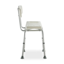 Banco Banqueta Para Banho com Encosto e Altura Regulável até 135 Kg D2 Dellamed