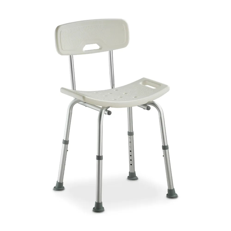 Banco Banqueta Para Banho com Encosto e Altura Regulável até 135 Kg D2 Dellamed