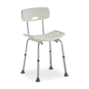 Banqueta de Banho para Idosos com Encosto e Altura Ajustável —  D2 Alumínio Antiferrugem 135kg