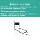 Barra de Apoio para Cama Perfetto Segurança e Estabilidade Maior Confiança