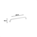 Barra De Apoio Para Banheiro 40cm Cor Branco