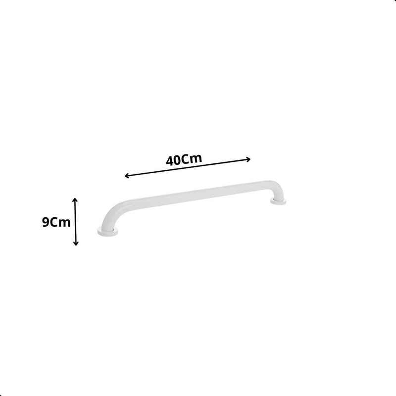 Barra De Apoio Para Banheiro 40cm Cor Branco